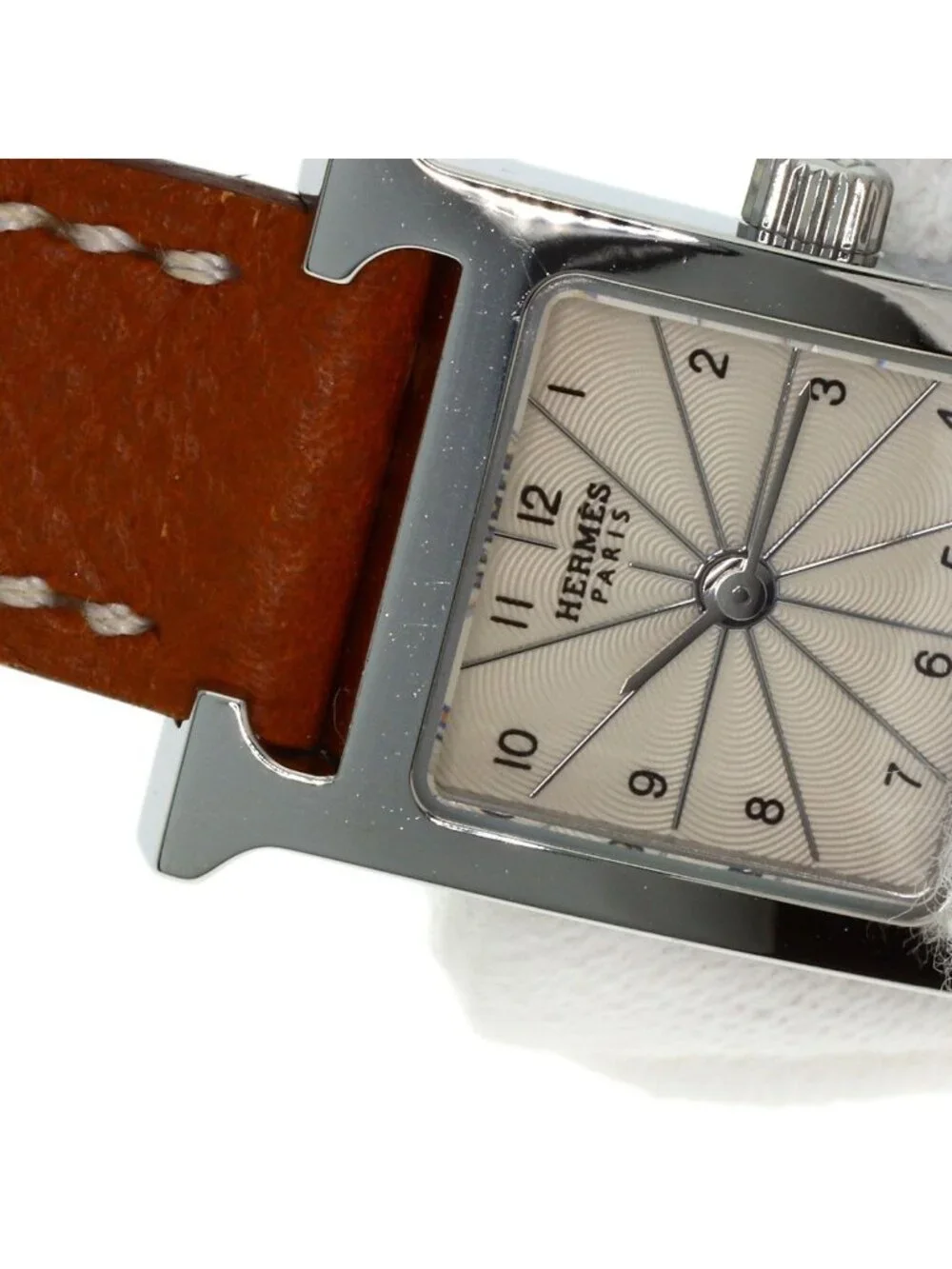 Hermes H Watch Mini SS Leather